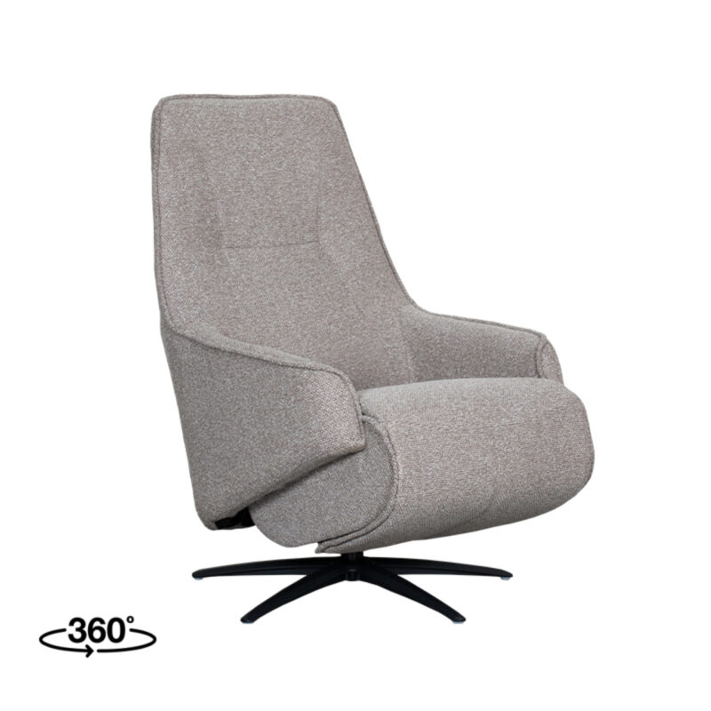 LABEL51 Fauteuil Odense - Mushroom - Royal Boucle - 2-Motorig Odense