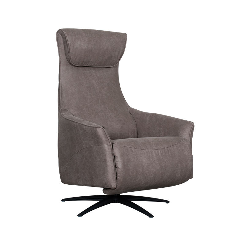 LABEL51 Fauteuil Lund - Taupe - Micro Suede - 2-Motorig - Met Massagefunctie Micro Suede