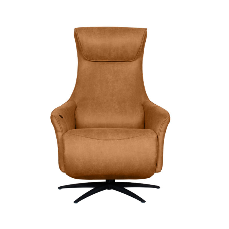 Fauteuil van Label51, Cognac - Kunstleder