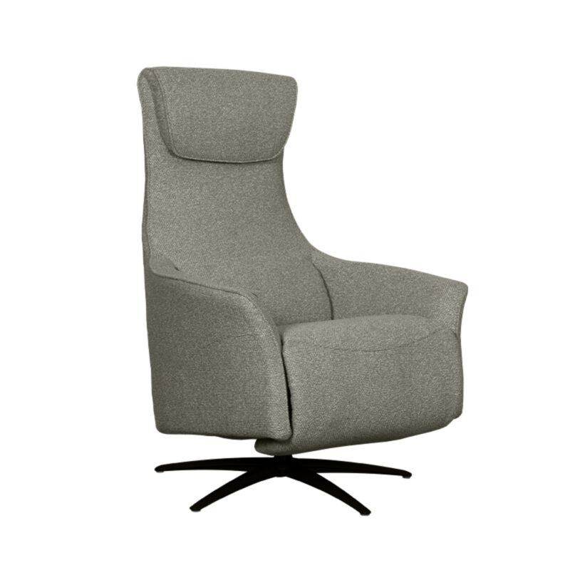 LABEL51 Fauteuil Lund - Mushroom - Boucle - 2-Motorig - Met Massagefunctie Boucle
