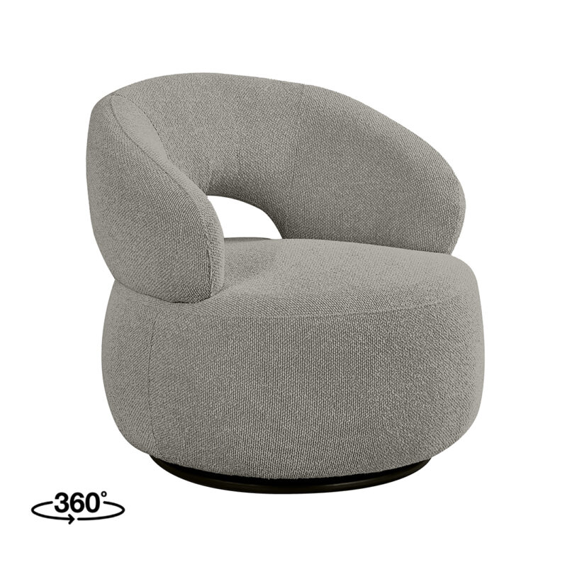 LABEL51 Fauteuil Nusenna - Mushroom - Royal Boucle - One Size Nusenna
