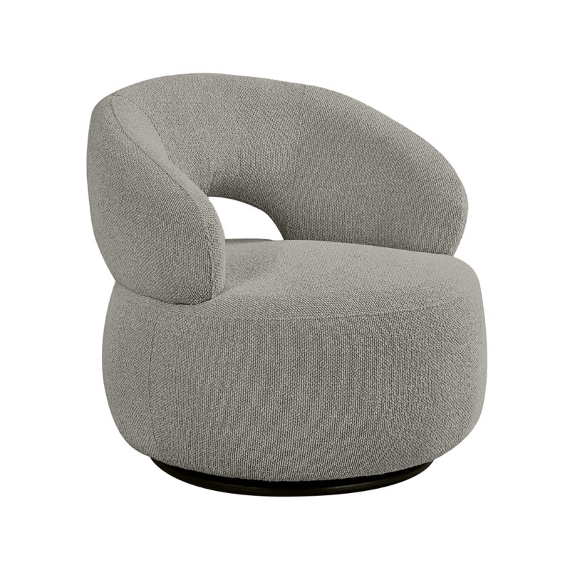 LABEL51 Fauteuil Nusenna - Mushroom - Royal Boucle - One Size Royal Boucle