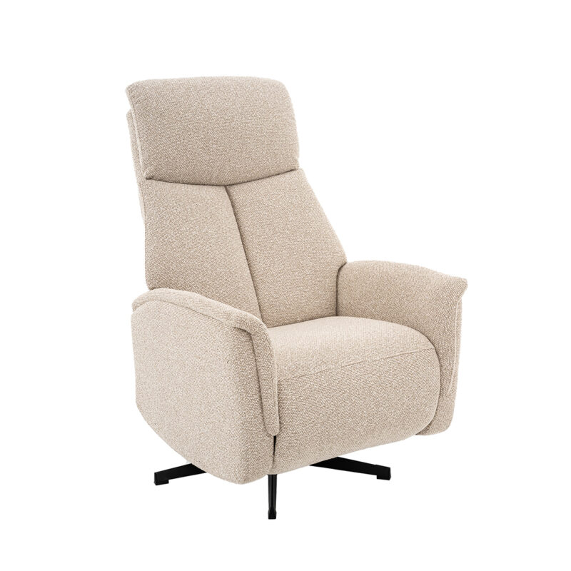 LABEL51 Fauteuil Helsinki - Naturel - Royal Boucle - Manueel Verstelbaar Royal Boucle