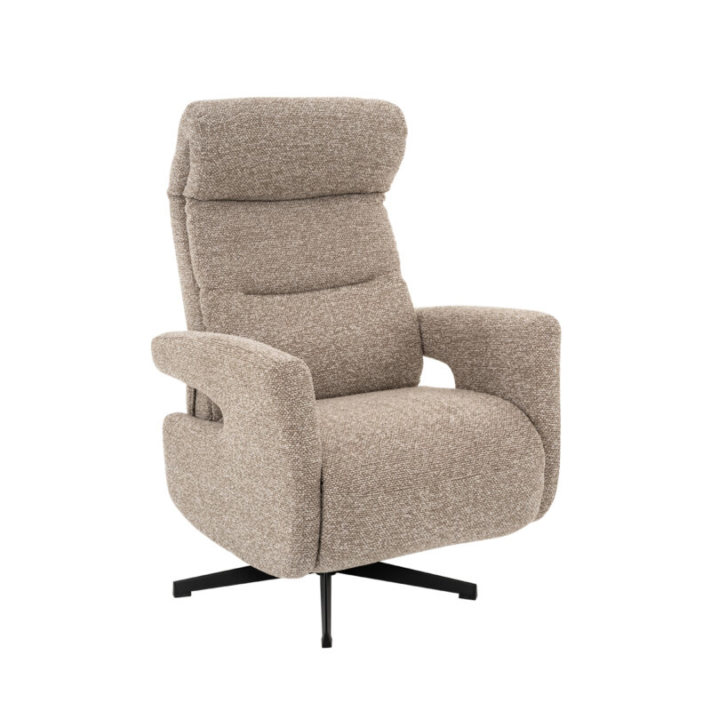 LABEL51 Fauteuil Copenhagen - Mushroom - Royal Boucle - Manueel Verstelbaar Copenhagen
