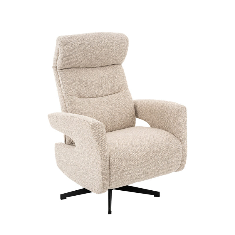 LABEL51 Fauteuil Copenhagen - Naturel - Royal Boucle - Manueel Verstelbaar Copenhagen