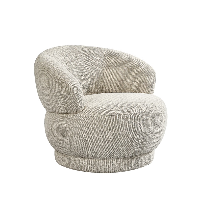 LABEL51 Fauteuil Alvito - Naturel - Royal Boucle - One Size Alvito