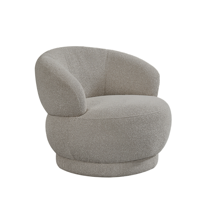 LABEL51 Fauteuil Alvito - Mushroom - Royal Boucle - One Size Alvito