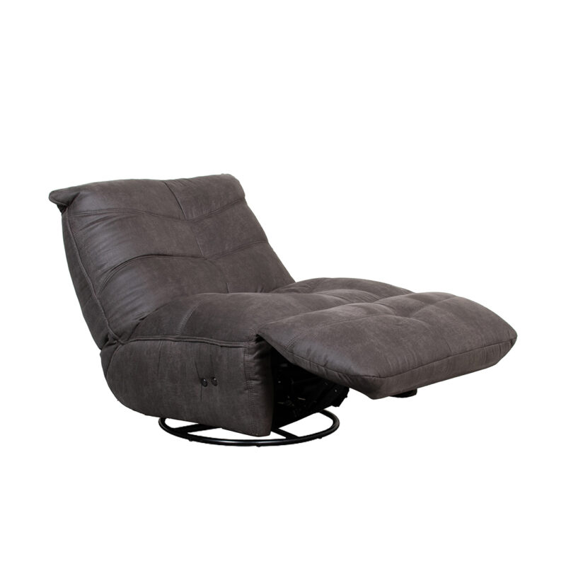LABEL51 Fauteuil Powernap Station - Antraciet - Micro Suede - One Size Micro Suede