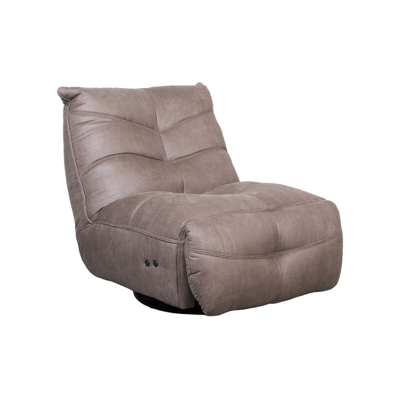 LABEL51 Fauteuil Powernap Station - Taupe - Micro Suede - One Size Powernap Station