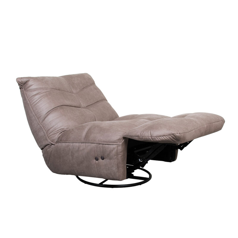 LABEL51 Fauteuil Powernap Station - Taupe - Micro Suede - One Size Micro Suede