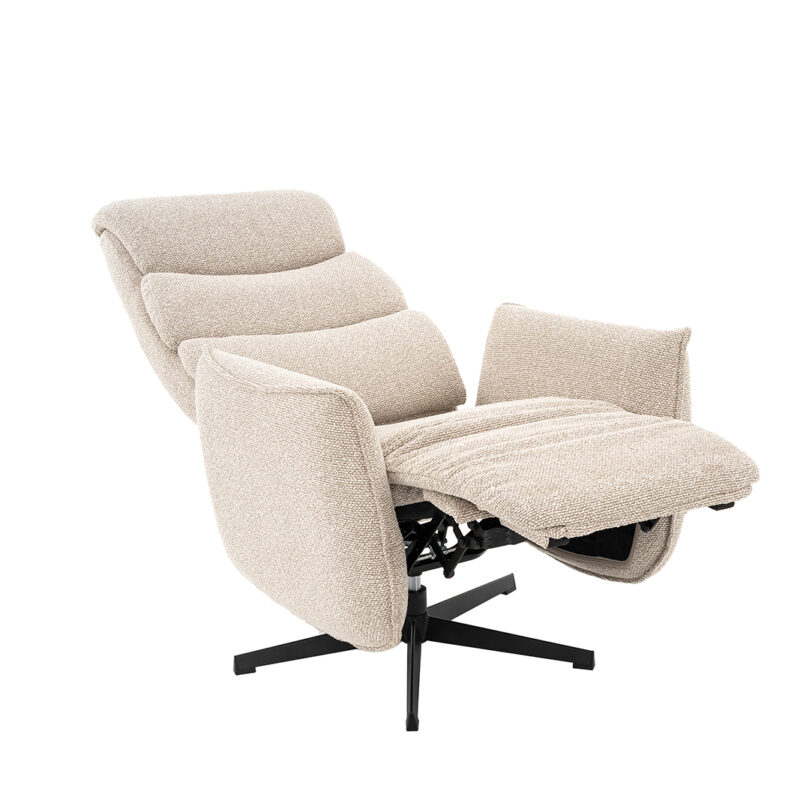 LABEL51 Fauteuil Goteborg - Naturel - Royal Boucle - 2-Motorig Royal Boucle