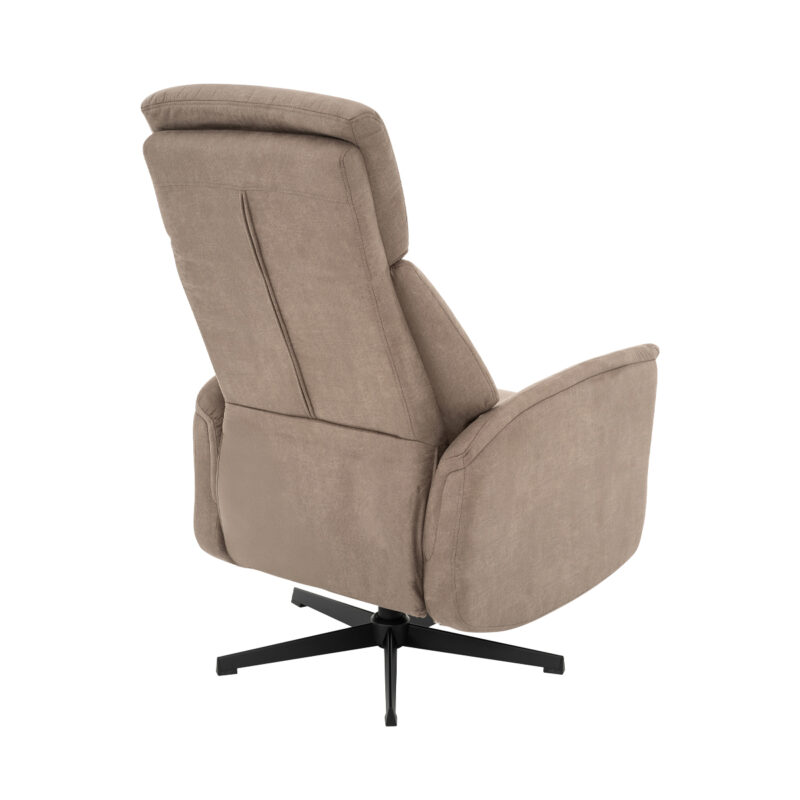 Taupe relaxstoel van Label51 - Aarhus - Micro Suede