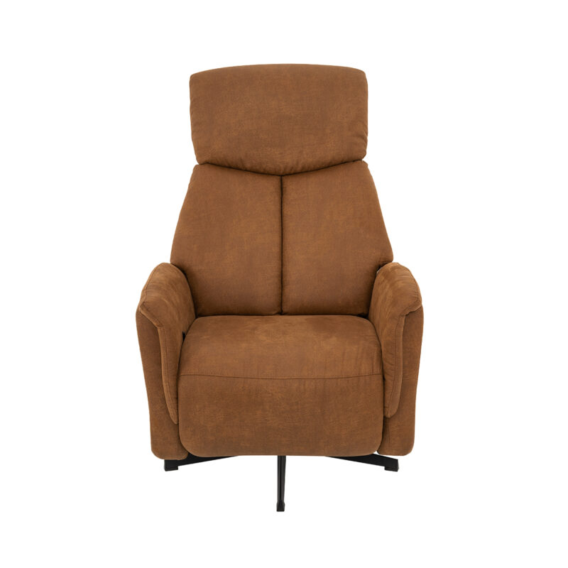 Label51 fauteuil van Micro Suede, Aarhus - Cognac