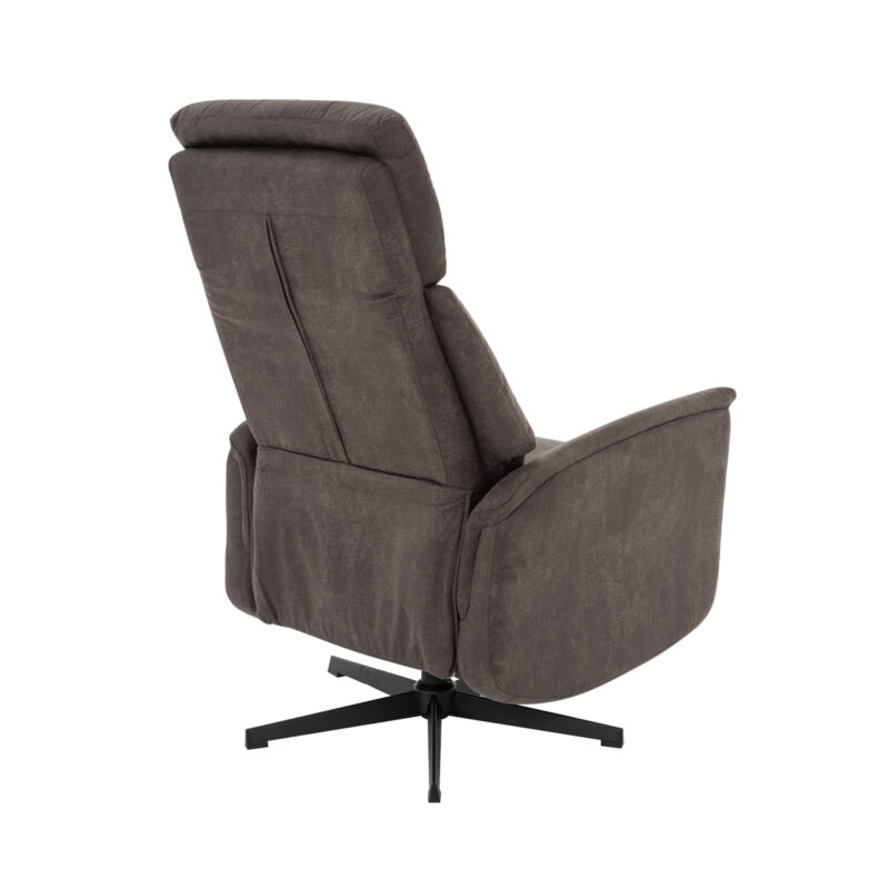 Antraciet relaxstoel van Label51 - Helsinki - Micro Suede