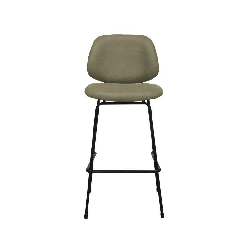 LABEL51 Barkruk Bello - Moss - Micro Suede - Hoog Micro Suede