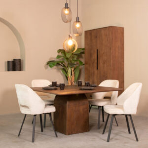 Label51 eetkamertafel Ingo - Espresso - Mangohout