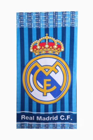 Real Madrid laken Clublogo 70 x 140 cm - Blauw - 70 x 140 cm - 100% katoen