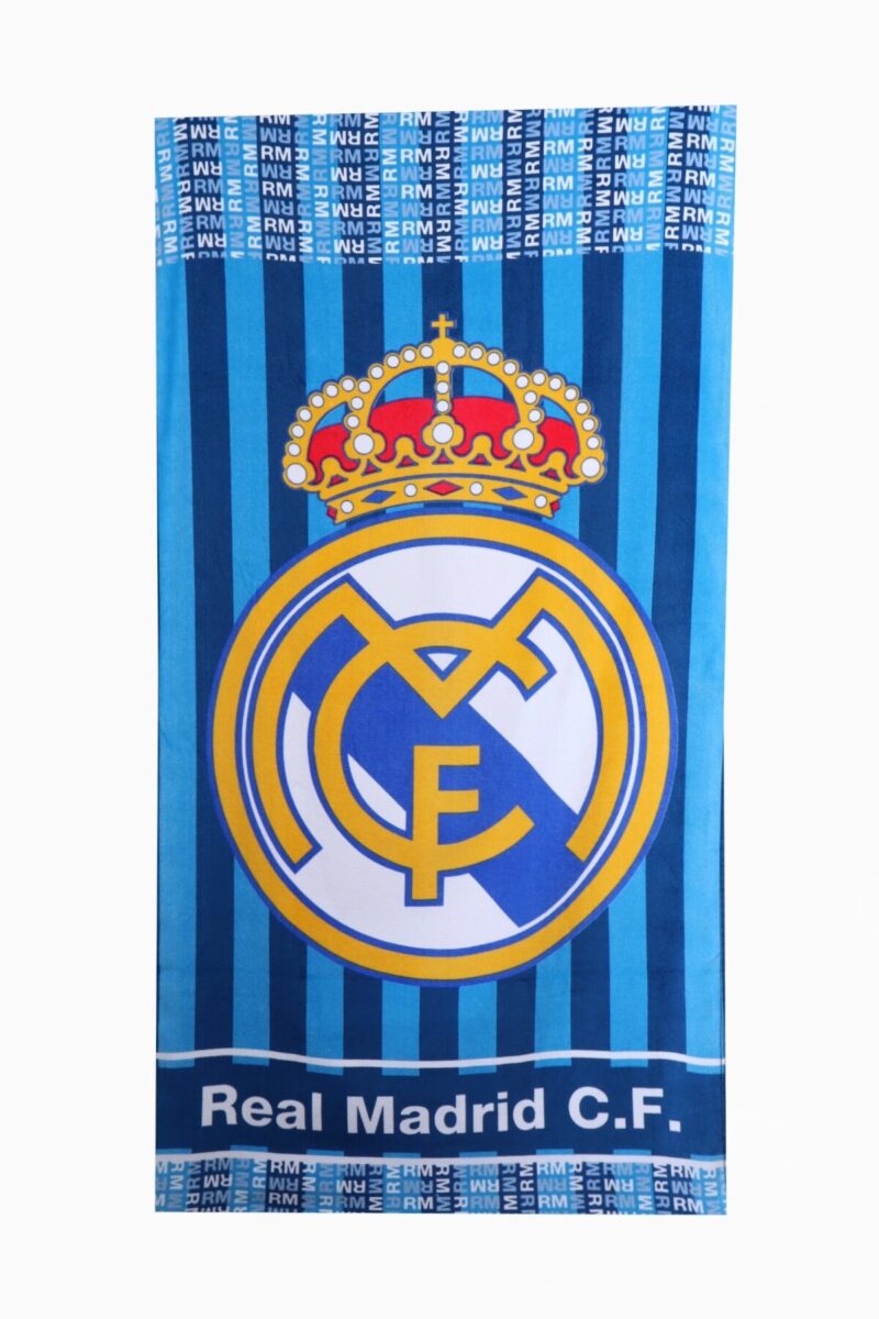 Real Madrid laken Clublogo 70 x 140 cm - Blauw - 70 x 140 cm - 100% katoen