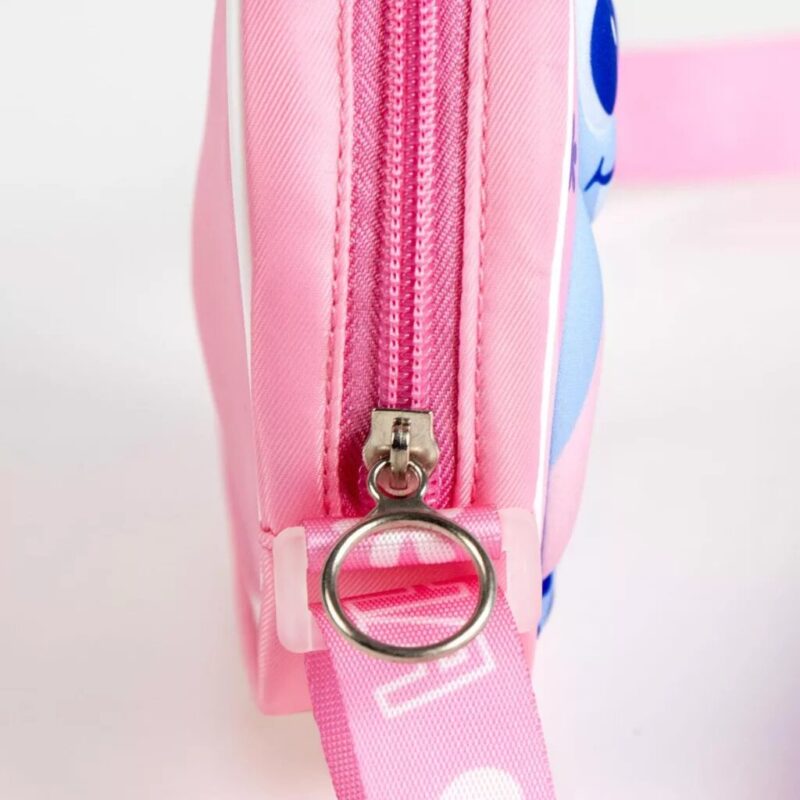 Roze tas van Lilo en Stitch - Aloha 3D messenger 13 x 13 cm - Polyester