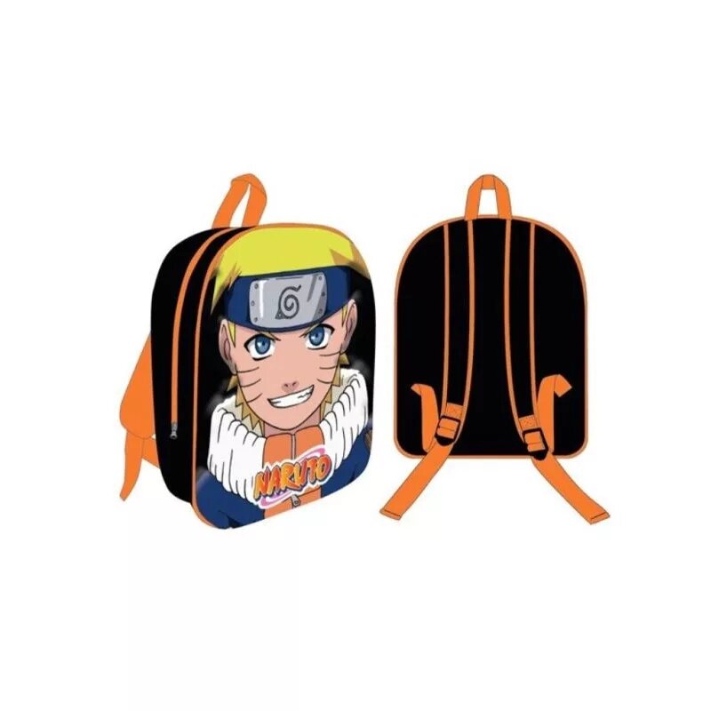 Zwart tas van Naruto - Shinobi 3D 30 x 26 x 10 cm - Polyester