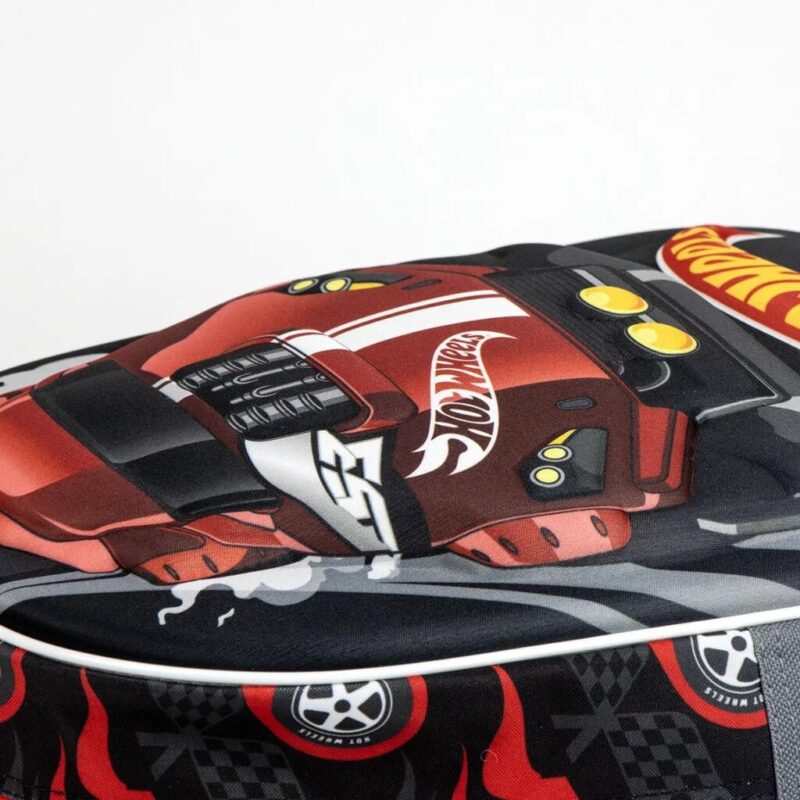 Zwart tas van Hot Wheels - Turbo 3D 31 x 25 cm - Polyester