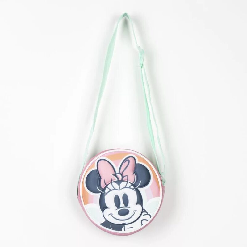 Pastel 3D 13 x 13 cm schoudertas van Disney Minnie Mouse, 13 x 13 cm