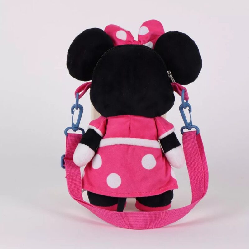 Pink plush 34 cm schoudertas van Disney Minnie Mouse, 34 cm