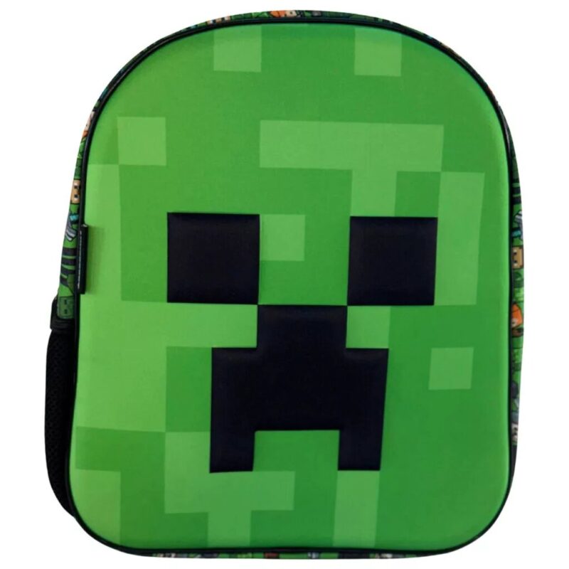 Face 3D 30 x 24 x 8 cm schoudertas van Minecraft, 30 x 24 x 8 cm