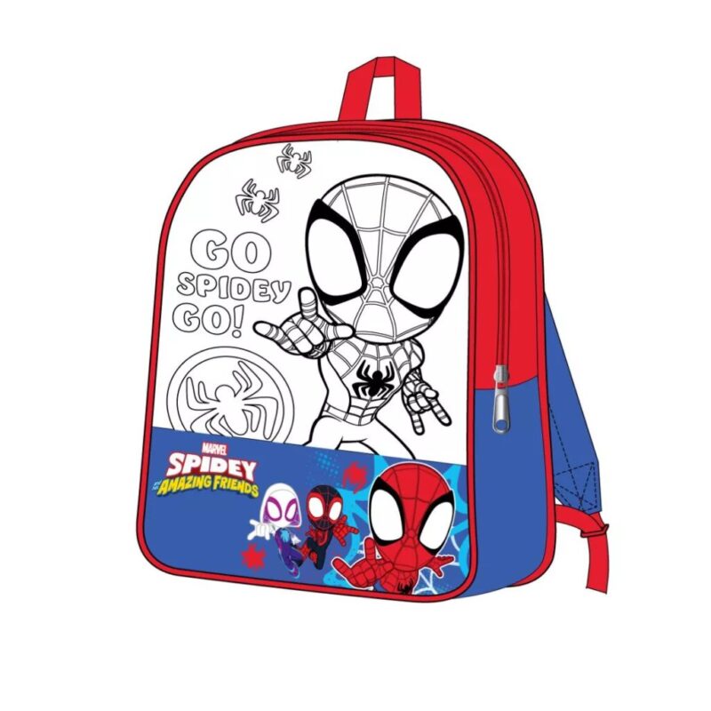 Go Spidey colorable 38 cm schoudertas van Spiderman, 38 cm
