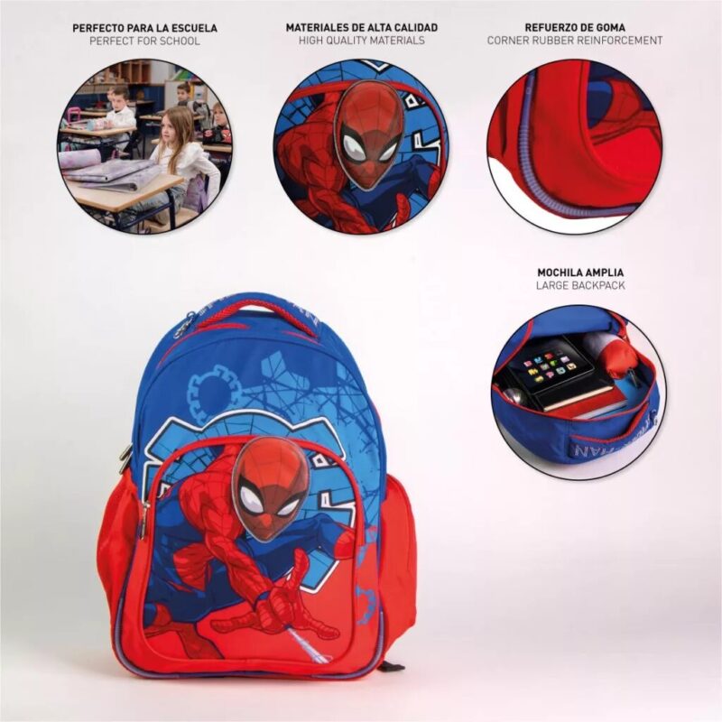 Blauw tas van Spiderman - bags 42 x 32 x 15 cm - Polyester