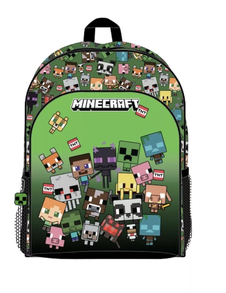 Lot Characters 40 x 30 x 15 cm schoudertas van Minecraft, 40 x 30 x 15 cm