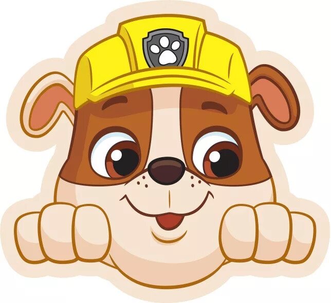 Rubble Velour 40 x 37 cm kussen van Paw Patrol, 40 x 37 cm