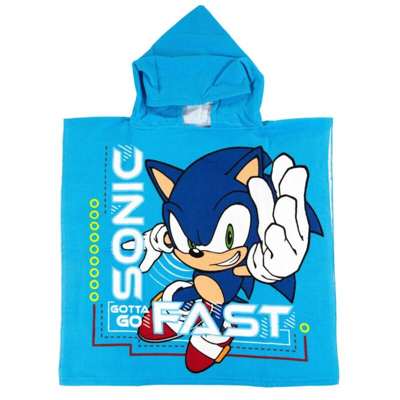 Sonic Badponcho Gotta Go Fast - 55 x 110 cm - Polyester
