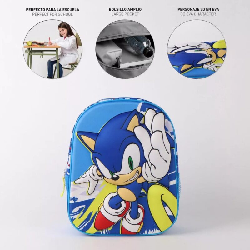 Sonic schoudertas 30 x 25 x 12 cm van Polyester, Power Run 3D 30 x 25 x 12 cm