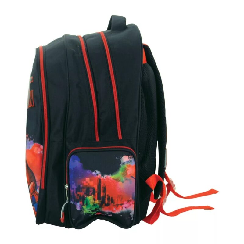 Tas Global school 42 cm 42 cm van Spiderman, Zwart