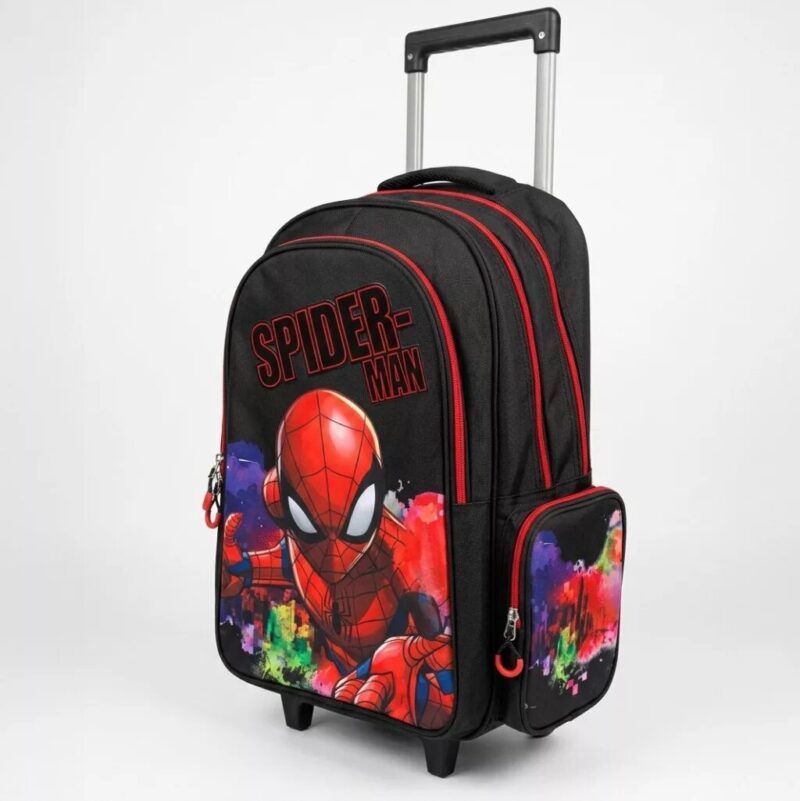 Polyester tas van Spiderman in 46 x 35 x 20 cm - Zwart
