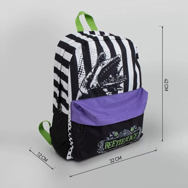 Tas Beetlejuice 42 x 32 cm 42 x 32 cm van Sweet Home, Zwart