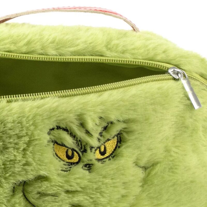 Groen tas van Grinch - Mischief makeup 28 x 20 cm - Polyester