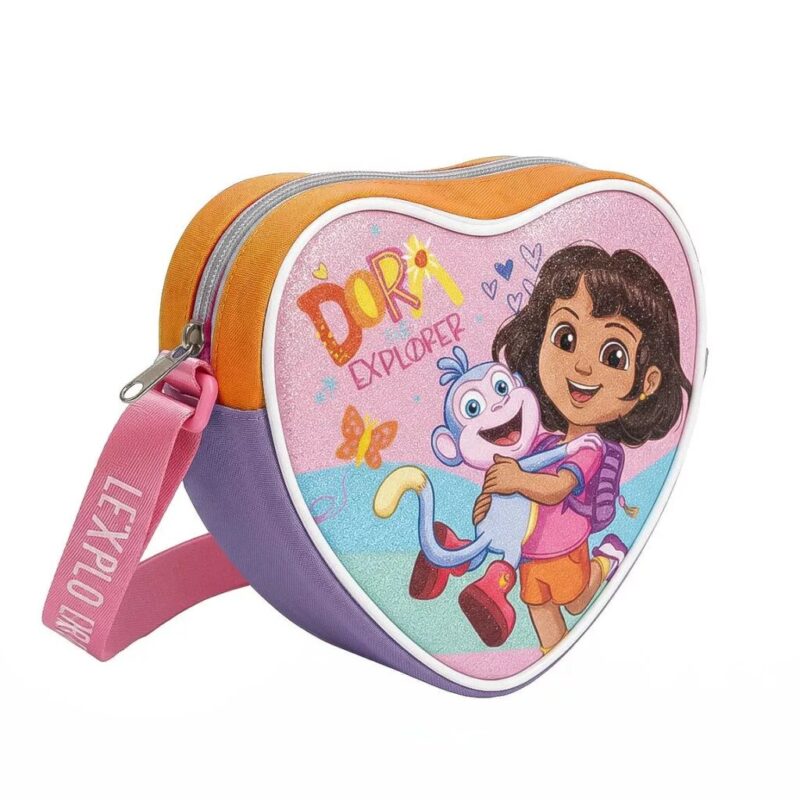 Let's Go glittery 15 x 14 cm schoudertas van Dora the Explorer, 15 x 14 cm