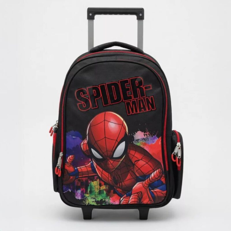 Schoudertas van Spiderman, 46 x 35 x 20 cm - Zwart