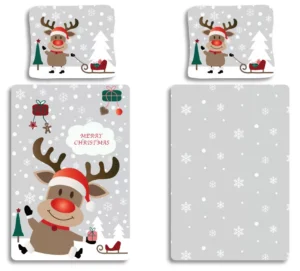 Dekbedovertrek Merry Christmas - 140 x 200 cm - 100% katoen