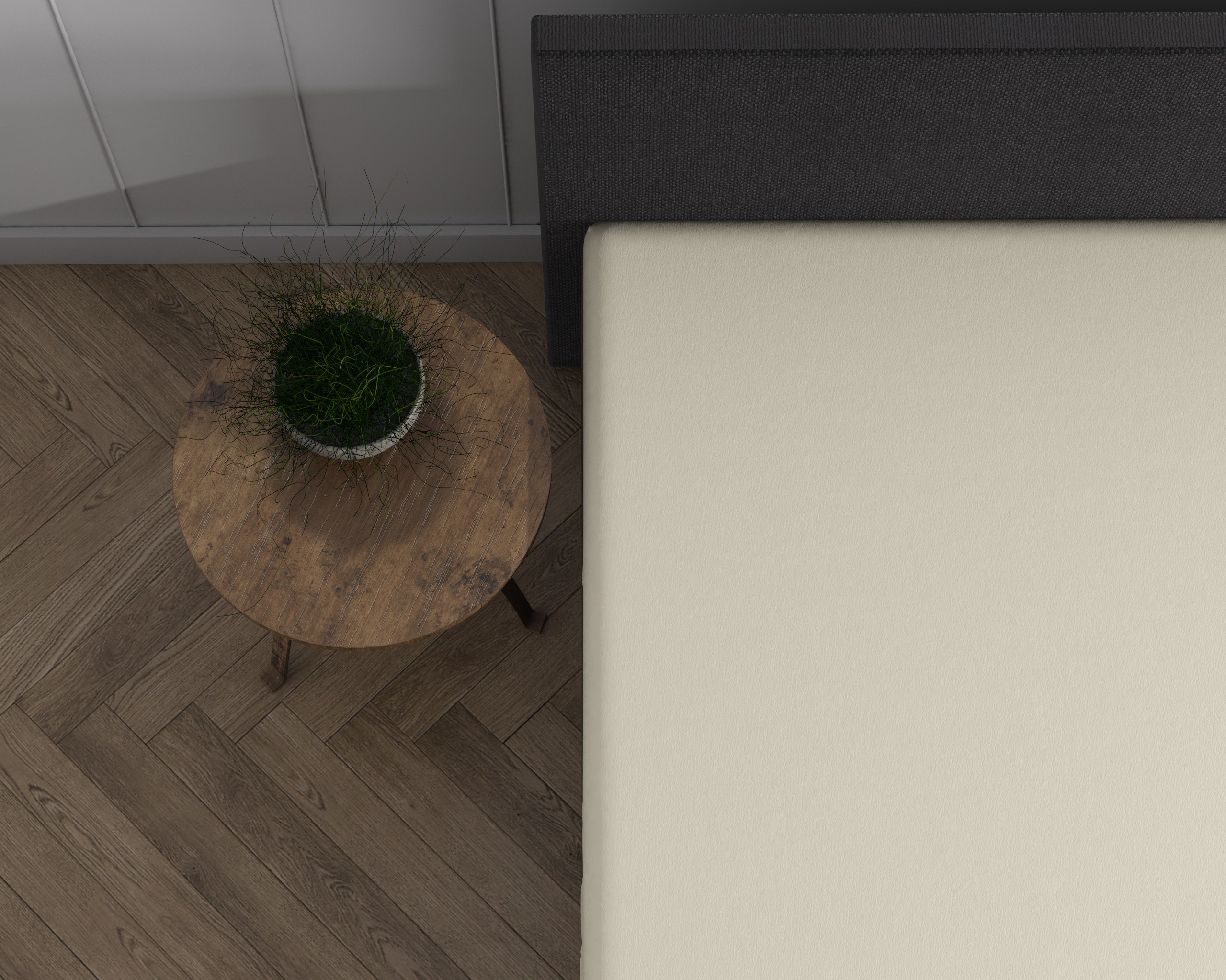 Dreamhouse laken van 100% Katoen gebreid, Creme 190/200 x 220/230 cm