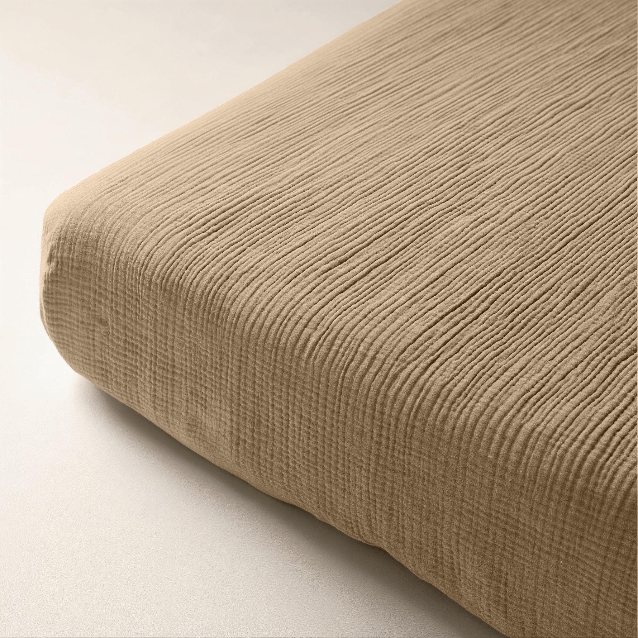 Dreamhouse laken van 100% katoen, Mousseline Nude 90 x 200 + 30 cm