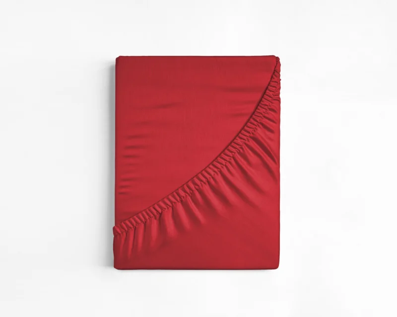 Dreamhouse hoeslaken Rood 160 x 200 cm - Rood - 100% katoen