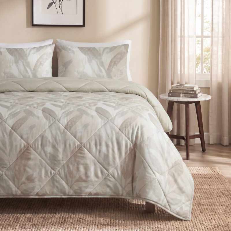 Dreamhouse dekbed 240 x 220 cm van 100% katoen, Gacho Taupe Met Kussenslopen 240 x 2