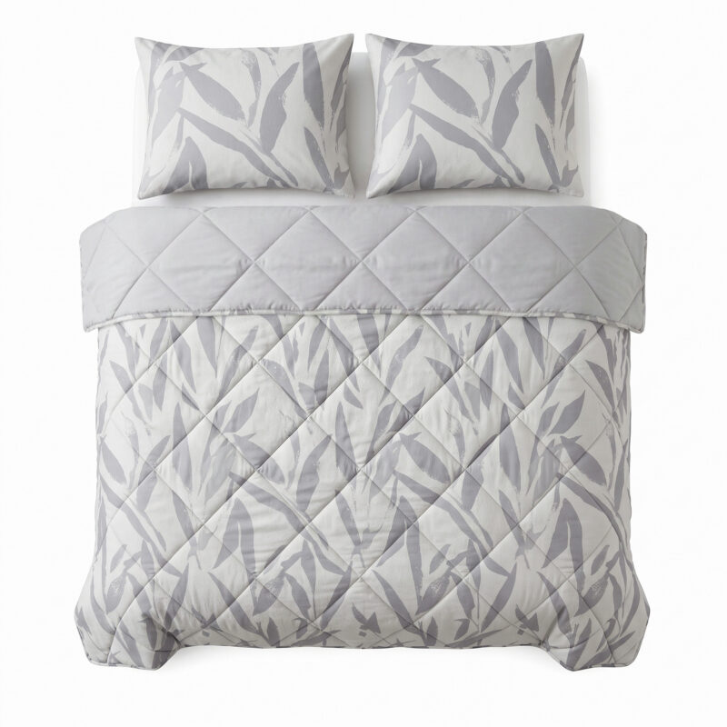 Dreamhouse Lazy dekbed Garden Zen Grijs Met Kussenslopen 240 x 220 cm