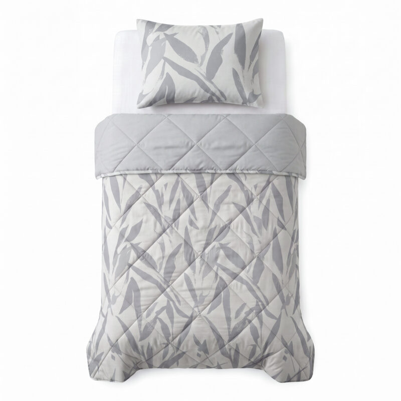 Dreamhouse Lazy dekbed Garden Zen Grijs Met kussensloop 140 x 220 cm