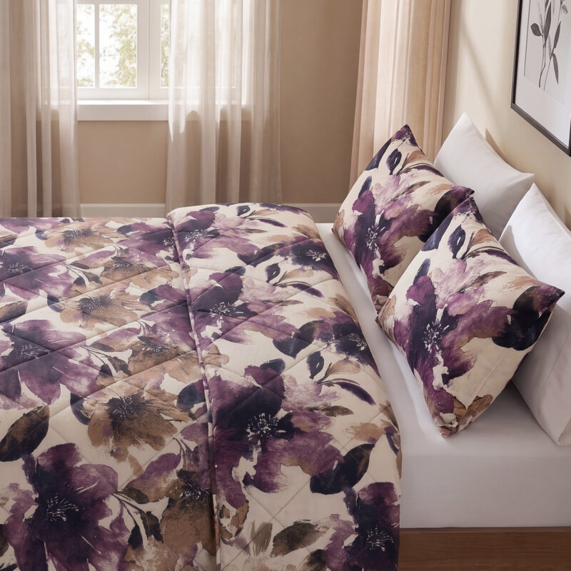 Lena Paars Met Kussenslopen 240 x 22 dekbed van Dreamhouse, 240 x 220 cm, kussensloop 60 x 70 cm