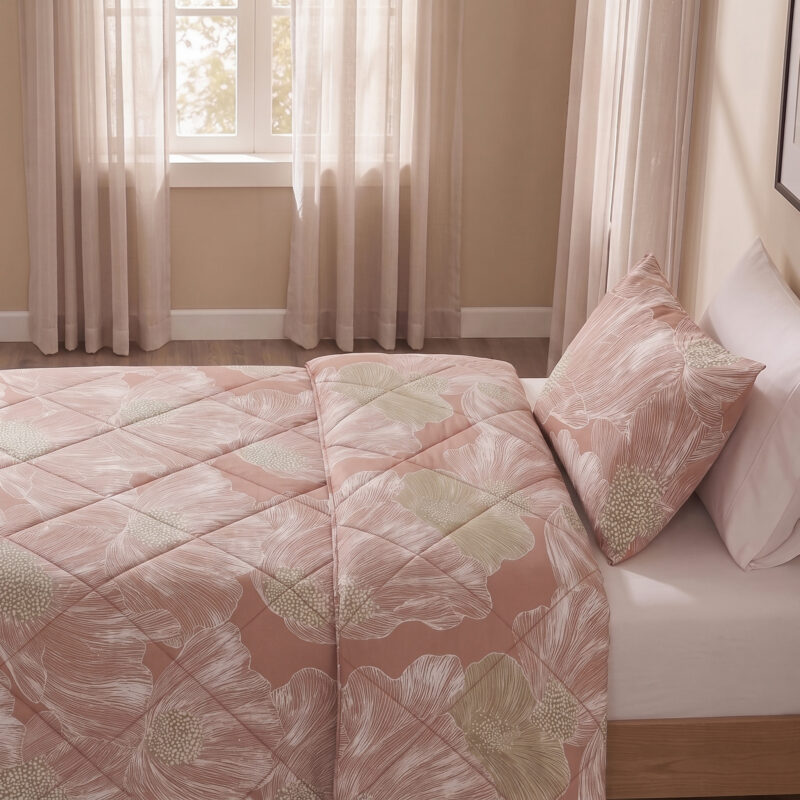 Lazy Veer Terrcacotta - 140 x 220 cm sloop van Dreamhouse, 140 x 220 cm, kussensloop 60 x 70 cm