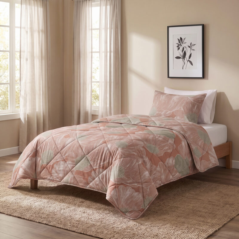Lazy Veer Terrcacotta - Dreamhouse sloop 140 x 220 cm van 100% katoen, 140 x 220 cm